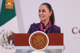 <p>Claudia Sheinbaum, durante su discurso por la aprobación de la reforma de los artículos <br /> 4 y 27 de la Constitución Política, el pasado 28 de octubre. / <strong>Gobierno de México</strong></p>