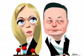 <p>Giorgia Meloni y Elon Musk. / <strong>Luis Grañena</strong></p>