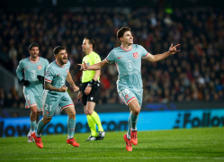 <p>Julián Álvarez celebra uno de sus tantos en la goleada en casa del Sparta de Praga. / <strong>Club Atlético de Madrid</strong></p>