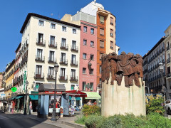 <p>La plaza de Antón Martín, en Madrid. / <strong>R. A. </strong></p>