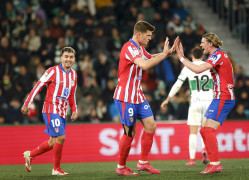 <p>Sørloth celebrando un gol. / <strong>Atlético de Madrid</strong></p>