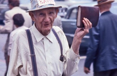 Predicador en una calle deLos Angeles, California.