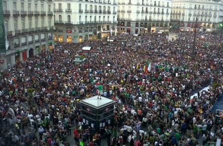 <p>Imagen de la Puerta del Sol el 15M.</p>