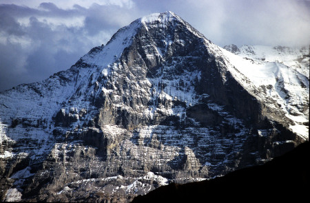 <p>Cara norte del Eiger. Wikipedia</p>