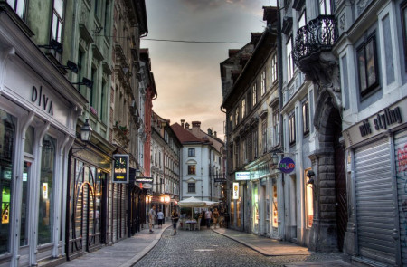 <p>Calle de Ljubjana, Eslovenia.</p>