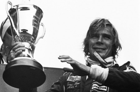 <p> James Hunt, durante el Gran Premio de Holanda de 1976.</p>