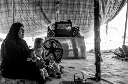 <p>Campo de refugiados sirios en al-Karamah en el Valle de río Jordán, en Jordania.</p>