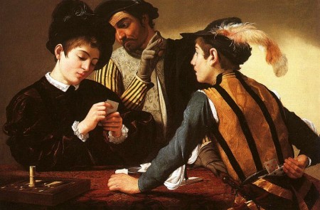 <p>'Los jugadores de cartas', 1595.</p>