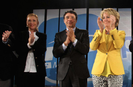 <p>Cristina Cifuentes, Ignacio González y Esperanza Aguirre.</p>