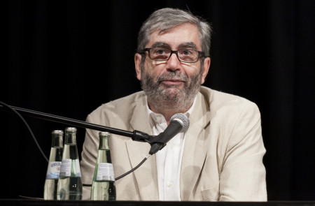 <p>Antonio Muñoz Molina, durante una conferencia en Colonia.</p>