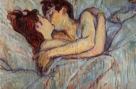 <p><em>En la cama. El beso</em> (1892). Óleo sobre lienzo.</p>