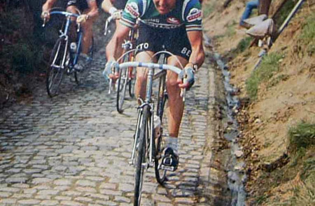 <p>De Vlaeminck en el Tour de Flanders en 1978</p>