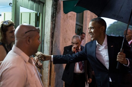 <p>Obama, durante durante su visita a la Habana</p>