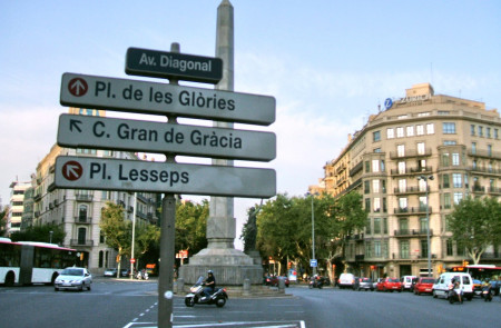 <p>Señalización en la ciudad de Barcelona.</p>