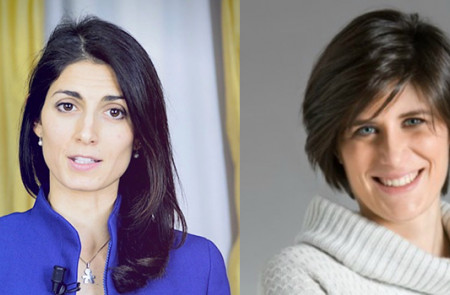 <p>Virginia Raggi y Chiara Appendino, nuevas alcaldesas de Roma y de Turín, respectivamente. </p>