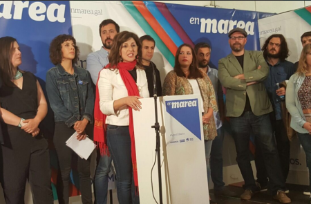 <p>Integrantes de la coalición En Marea comparecen después del escrutinio del 26J</p>