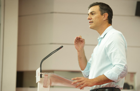 <p>Pedro Sánchez, durante el Comité Federal.</p>