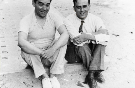 <p>Federico García Lorca y Miguel Pizarro, en 1934.</p>