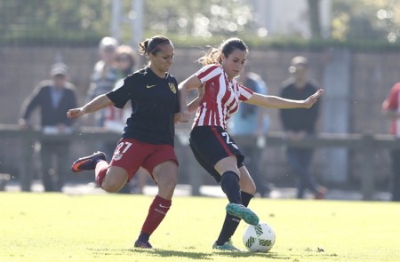 <p>Marta Corredora durante la victoria contra el Athletic Club, el 30 de octubre</p>