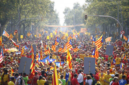 <p>Diada Nacional de Catalunya de 2014, semanas antes de la consulta del 9N. </p>