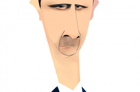 <p>Caricatura de Bashar al-Asad.</p>