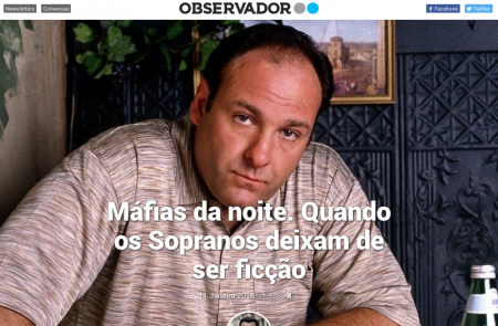 <p><em>Mafias de la noche. Cuando los Soprano dejan de ser ficción</em>, crónica del medio portugués <em>Observador</em> sobre la corrupción en el fútbol luso.</p>
