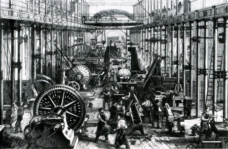<p>La fábrica de Richard Hartmann en Chemnitz (Alemania) en 1868. </p>