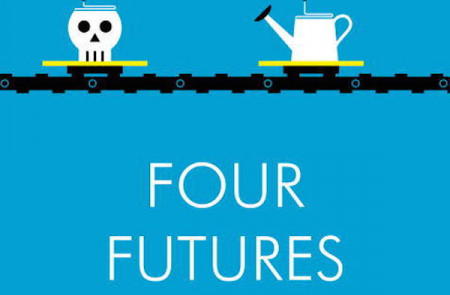 <p>Ilustración del libro 'Four Futures' de Peter Frase</p>