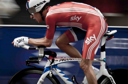 <p>Bradley Wiggins en el Campeonato Mundial de Ciclismo de Dinamarca. 2011.</p>