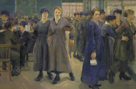 <p>Cantina para mujeres en la fábrica de Phoenix Works (Bradford) durante la I Guerra Mundial.</p>