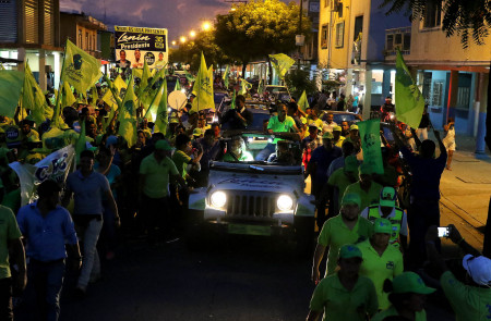 <p>Caravana del candidato Lenin Moreno, en Guayaquil.</p>