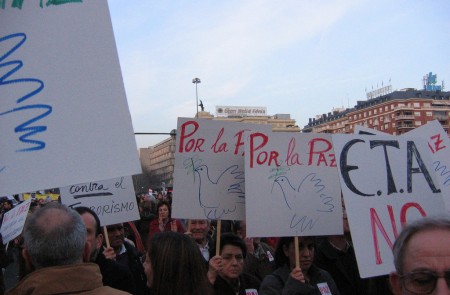 <p>Imagen de la manifestación del 13-E contra ETA</p>