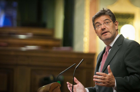 <p>El ministro de Justicia, Rafael Catalá, en una intervención en el Parlamento.</p>