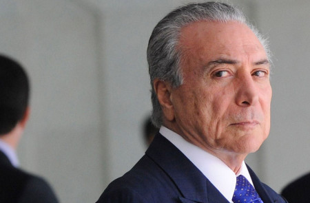 <p>El actual Presidente de Brasil, Michel Temer </p>