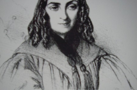 <p>Flora Tristán, en una litografía publicada en el periódico ‘Le Charivari’ el 22 de febrero de 1839.</p>