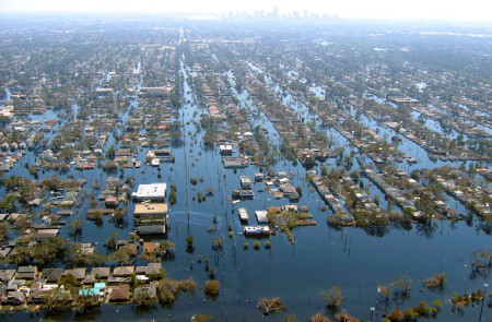 <p>Efectos del huracán Katrina en la ciudad de Nueva Orleans, Estados Unidos. Septiembre de 2005.</p>