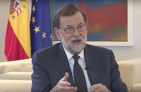 <p>Mariano Rajoy, en una entrevista con la Agencia EFE tras el referéndum del 1 de octubre en Cataluña.</p>