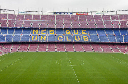 <p>Vista de una de las gradas del Camp Nou (2014).</p>