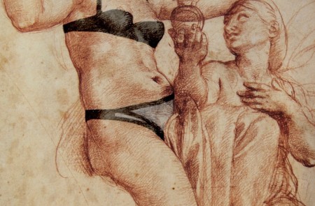 <p>De la serie 'De santas a putas' (2012), obra de Esther García Urquijo sobre dibujo de Leonardo da Vinci.</p>