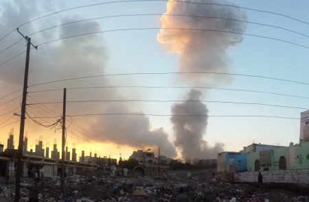 <p>Ataque aéreo contra Sana, capital de Yemen, en 2015. </p>