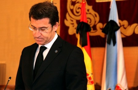 <p>Alberto Núñez Feijoo, en una imagen tras la muerte de Manuel Fraga en enero de 2012.</p>