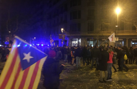 <p>Disturbios en Barcelona la noche del 23 de marzo</p>