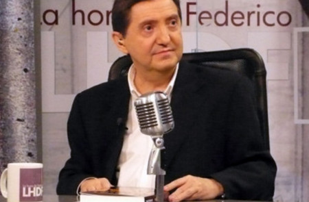 <p>Federico Jiménez Losantos, en un programa de <em>La hora de Federico. </em>Libertad Digital TV, marzo de 2009.</p>