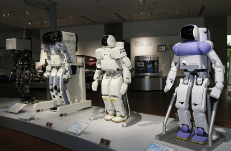 <p>Prototipos de robots de Honda. Tochigi, Japón</p>