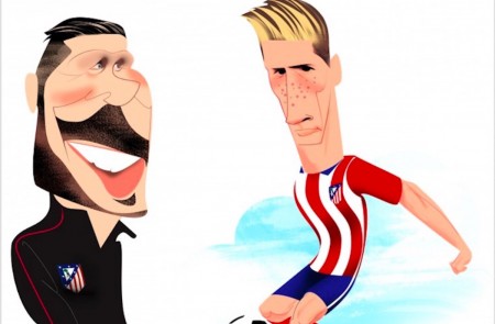 <p>Cholo Simeone y Fernando Torres.</p>