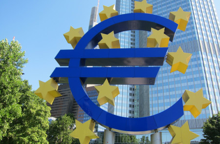 <p>Sede central del Banco Central Europeo en Fráncfort del Méno, Alemania. </p>