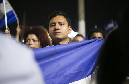 <p>Imagen durante las protestas ciudadanas en Nicaragua. Abril 2018. </p>