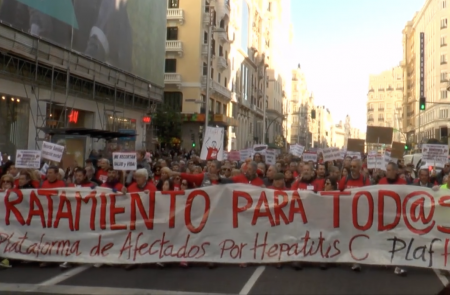 <p>Manifestación contra la especulación farmacéutica del pasado 18 de diciembre de 2015 en Madrid.</p>