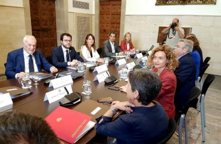 <p>Imagen de la primera reunión de la Comisión Bilateral Generalitat-Estado. 1 de agosto de 2018.</p>