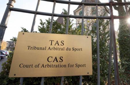 <p>Tribunal de Arbitraje Deportivo, Lausana (Suiza).</p>